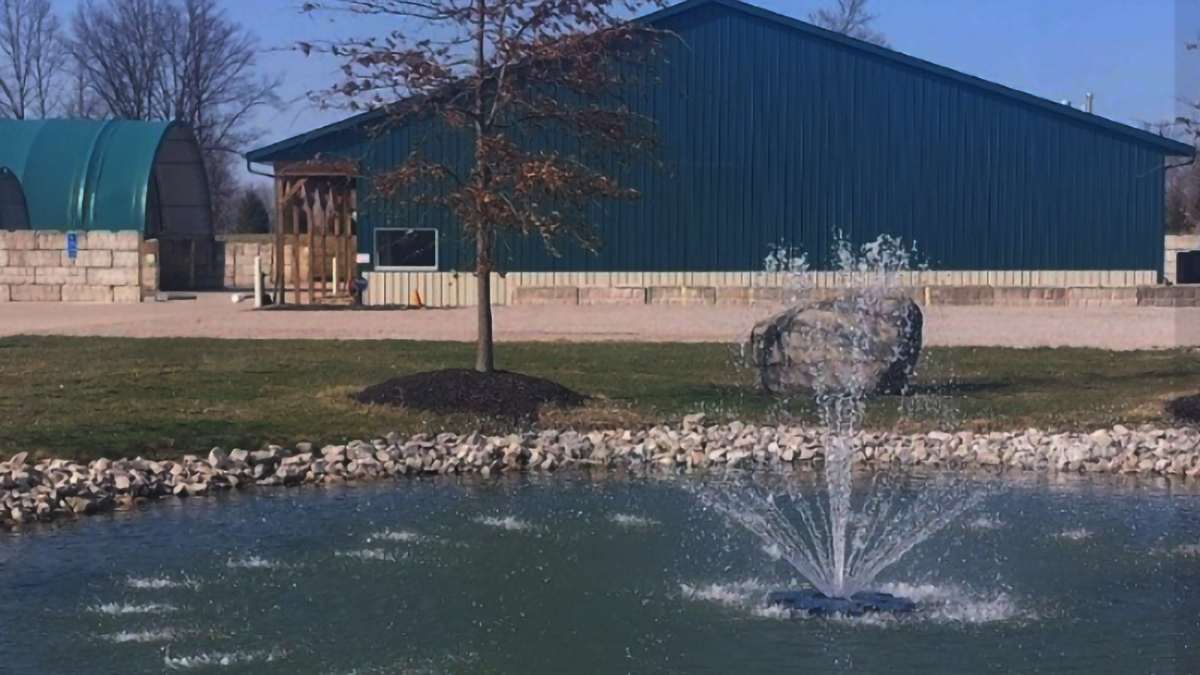 Beautiful Landscape and Fountain